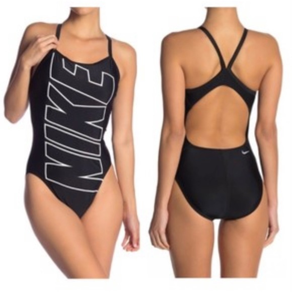 nike black one piece swimsuit